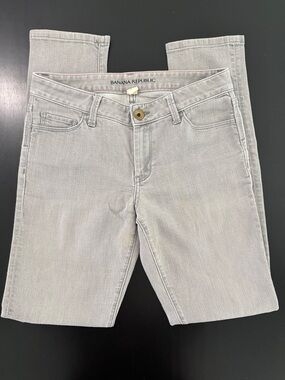 Banana Republic Light Gray Skinny Jeans